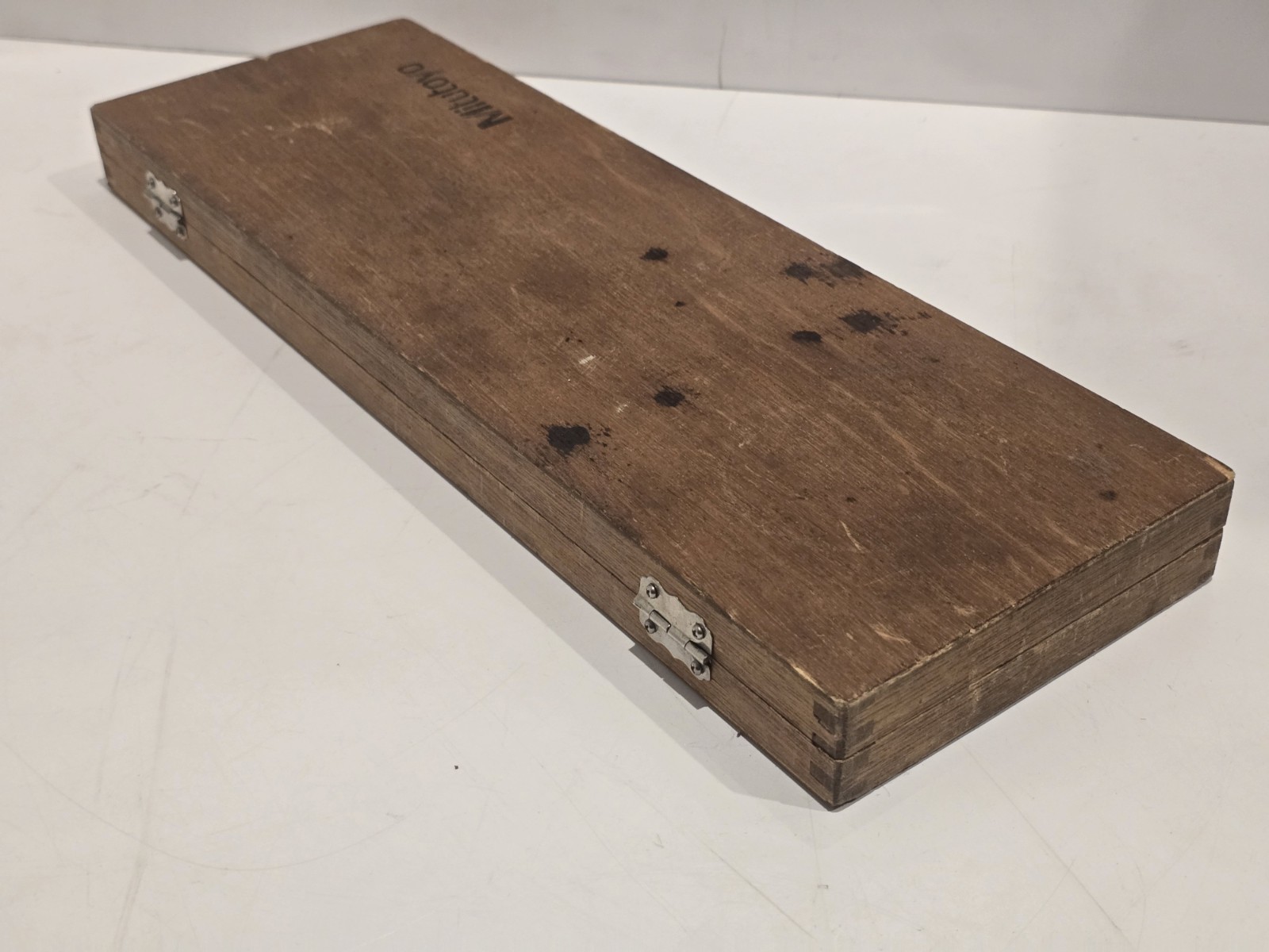 MITUTOYO 12 Inch DIAL CALIPER NO 505-645-50 w/ Wood CASE