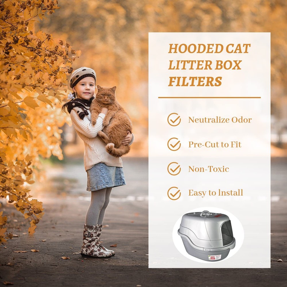 Activated Carbon Deodorizing Filter For Cat Litter Box Replacement Pet Clean Uts