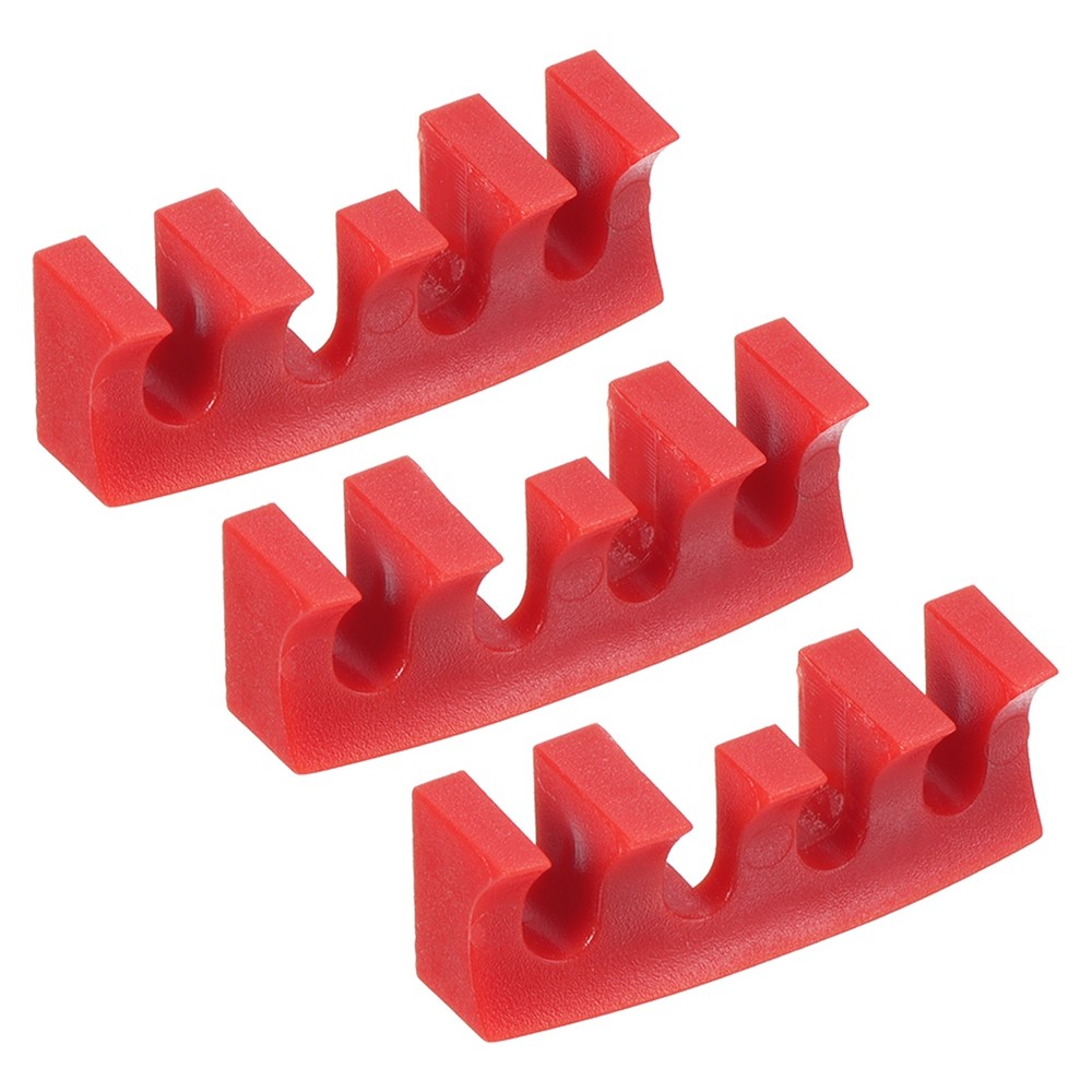 3Pcs Embedded Badminton Stringing Racquet Load Spreader Adapter Protector, Red