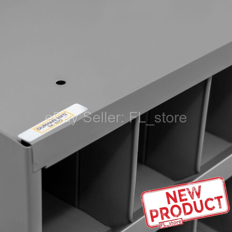Metal 16-Hole Storage Bolt Bin Cabinet for Nuts, Bolts, Screws
