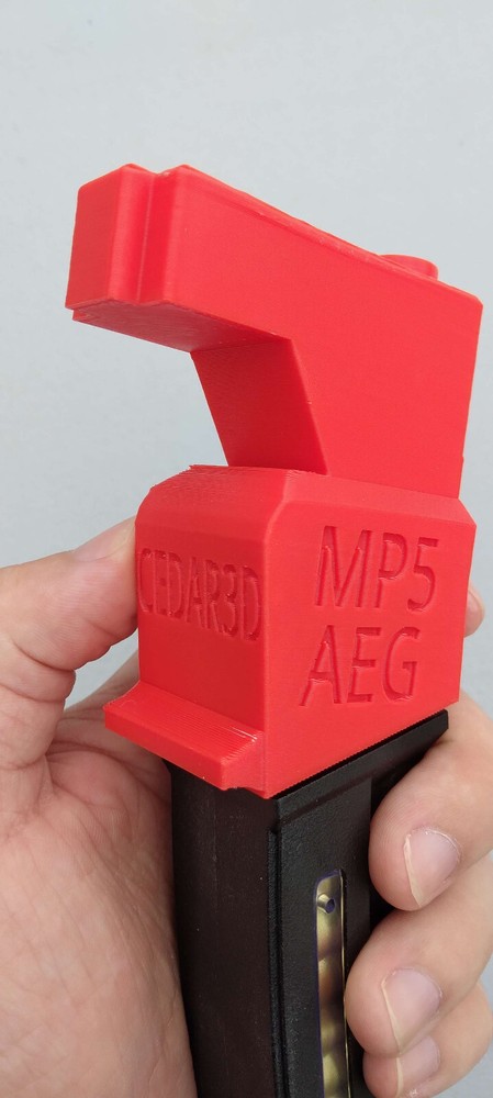Airsoft MP5 AEG Odin Speedloader Adapter (Red)