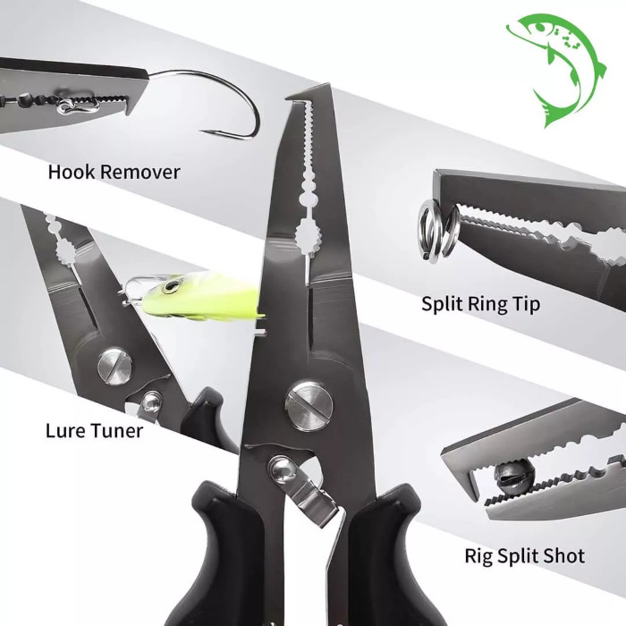 Fishing Tool Multi-Functional Pliers Compact 16cm - Unhooks, Cuts, Adjusts