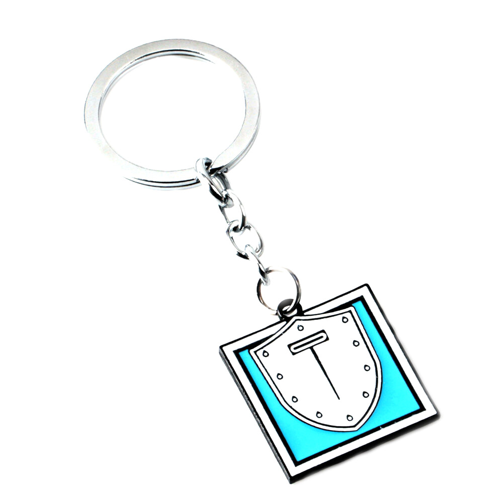 Rainbow Six Montagne Silvertone Game Charm Pendant Key Chain