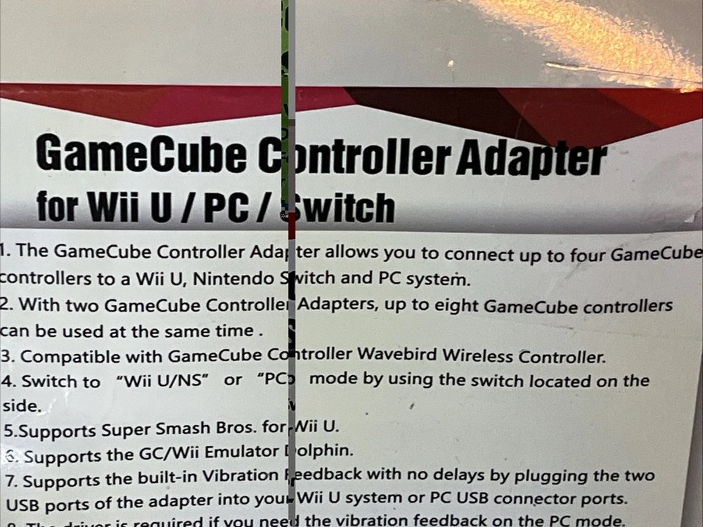 Mayflash GameCube Controller Adapter for Wii U, PC USB and Switch, 4 Port