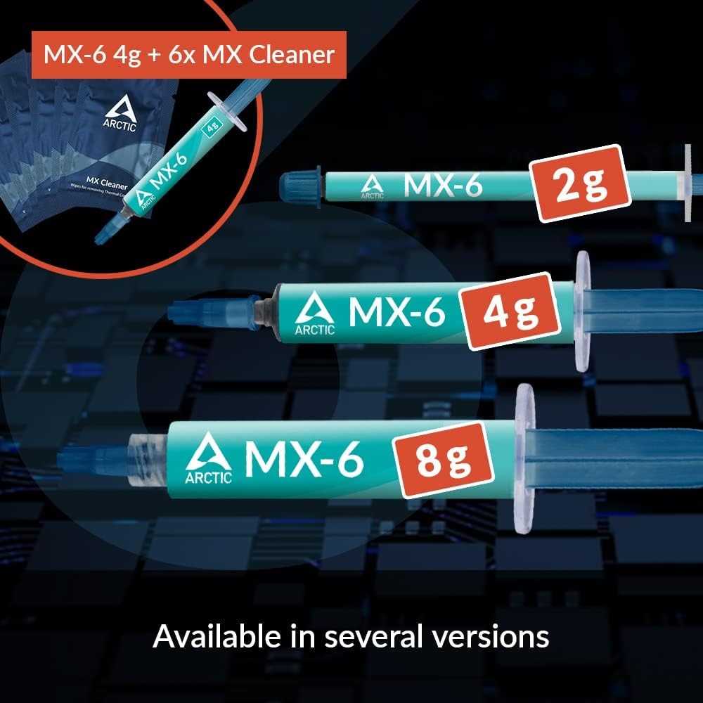 ARCTIC MX-6 (4 g) - Ultimate Performance Thermal Paste for Grams)