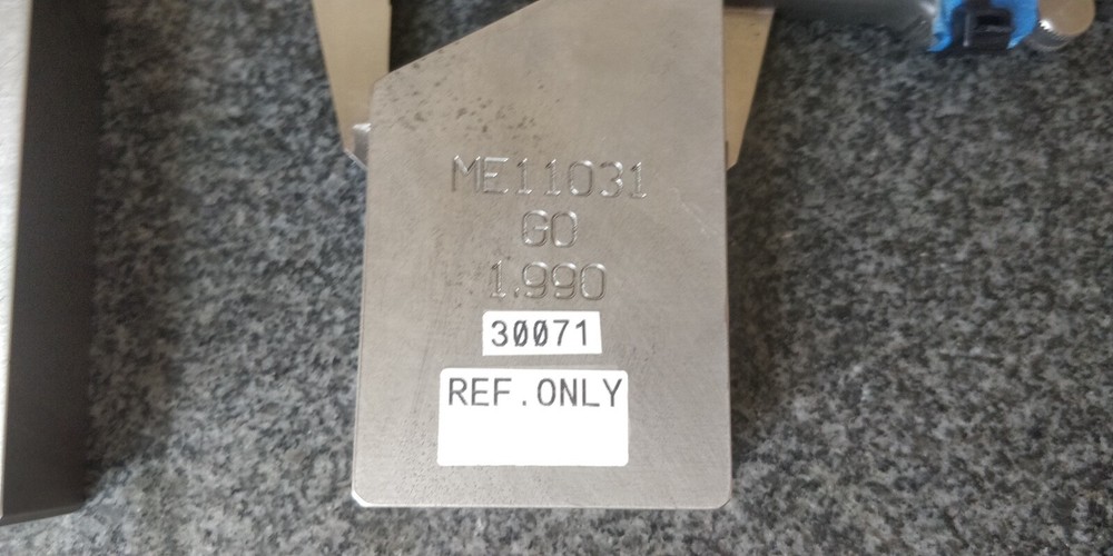 Master Gage Block 2" + 1.990" Go & No Go Set ~ Large solid pieces