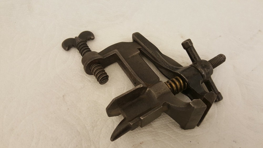 Antique tiny tabletop anvil vise small