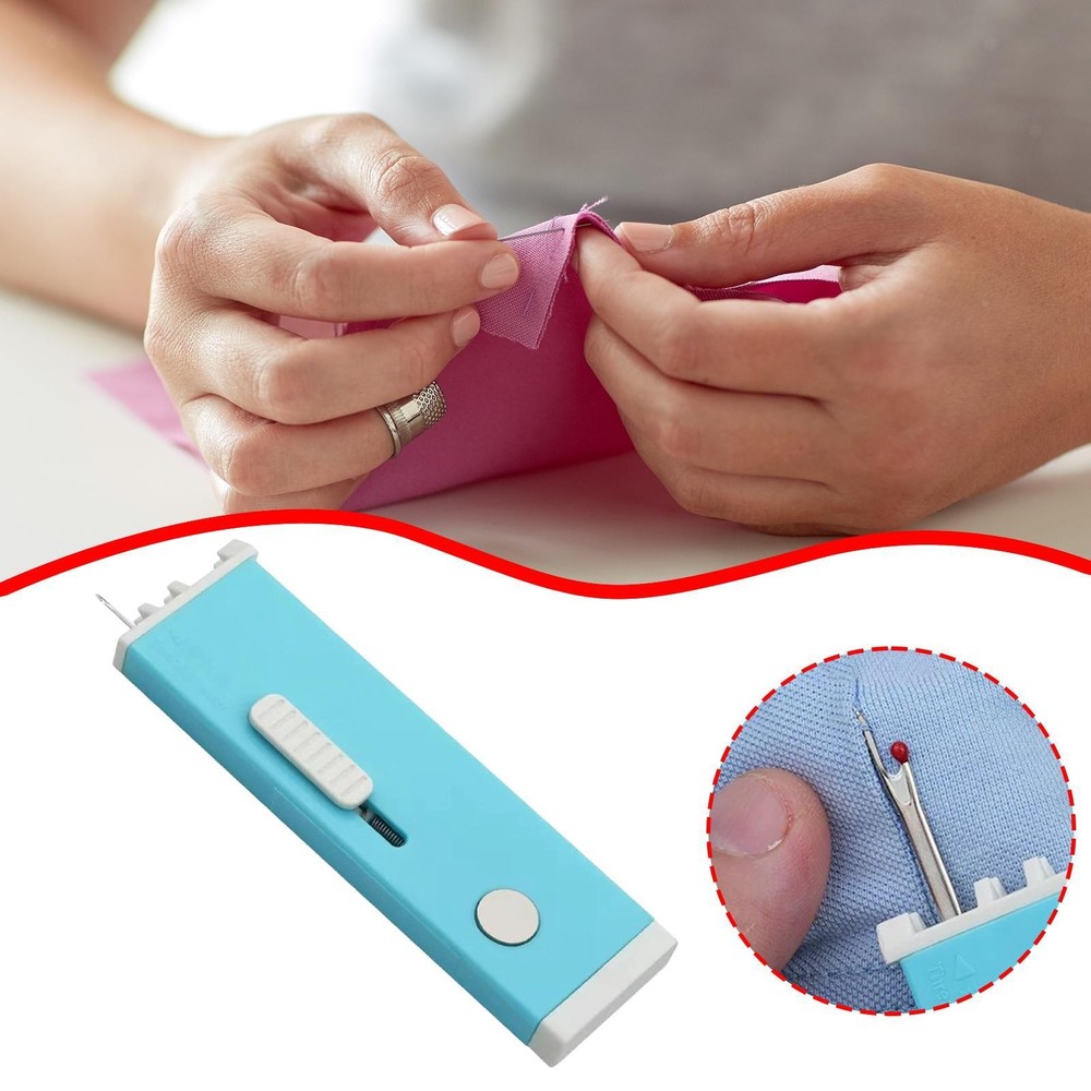 2 in 1 Needle Threader Seam Ripper for Hand Stitching Practical Compact