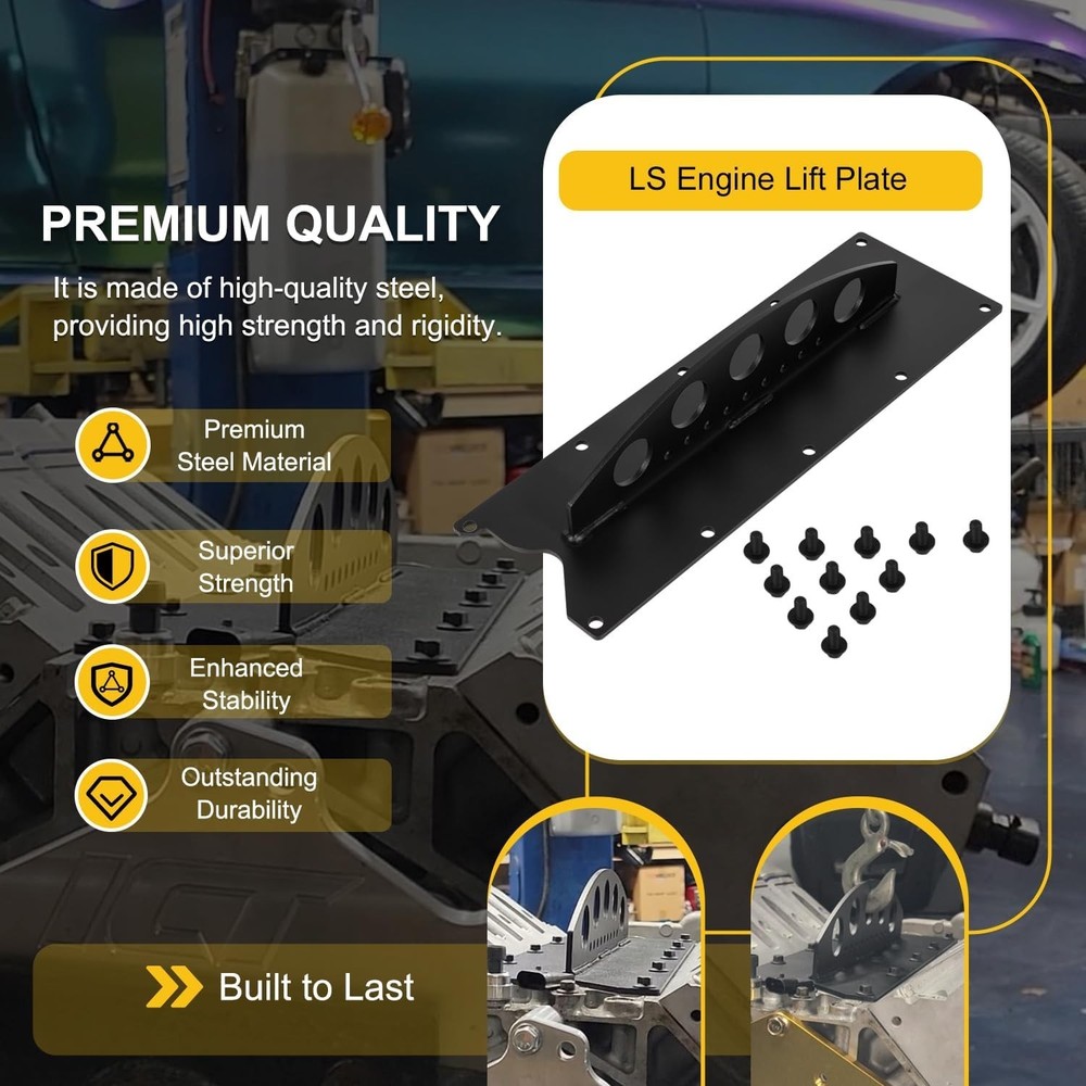 Efficient LS Engine Hoist Lift Plate – Stability Designed for Chevy LS Engines