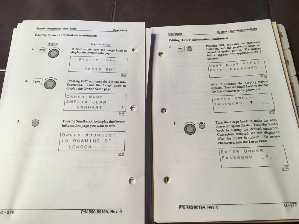 Apollo 2001 NMC Nav Management Computer Pilot's Guide