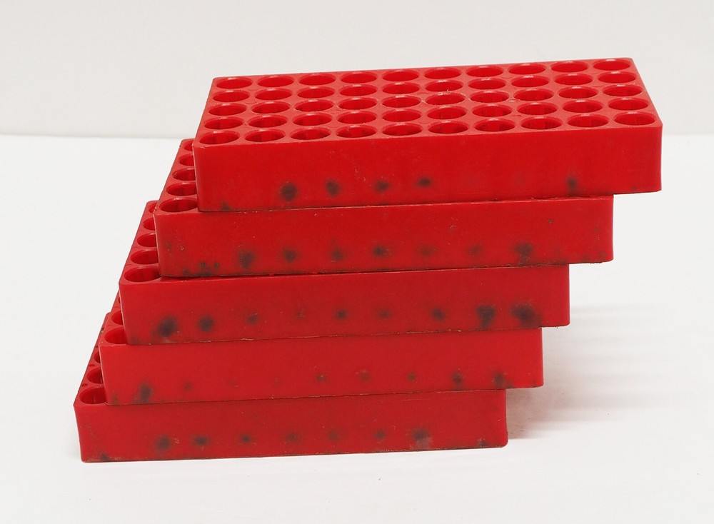 Universal Ammo Reloading Tray - Red Plastic - Various sizes and quantities