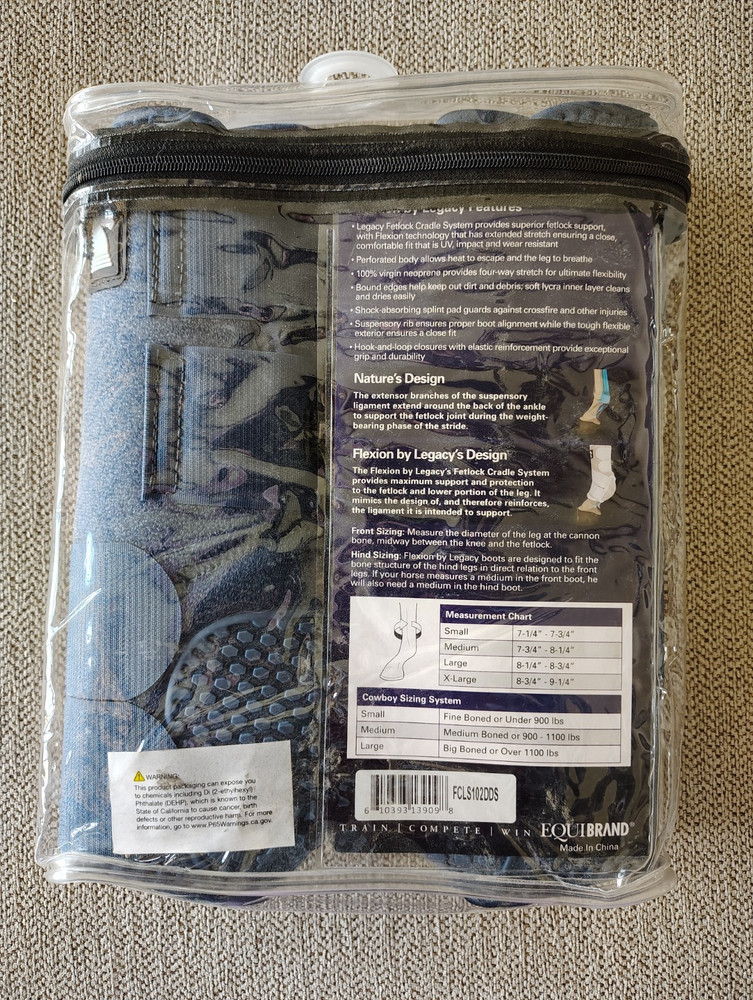 Classic Equine Flexion Boots - Front - Small - Dark Denim
