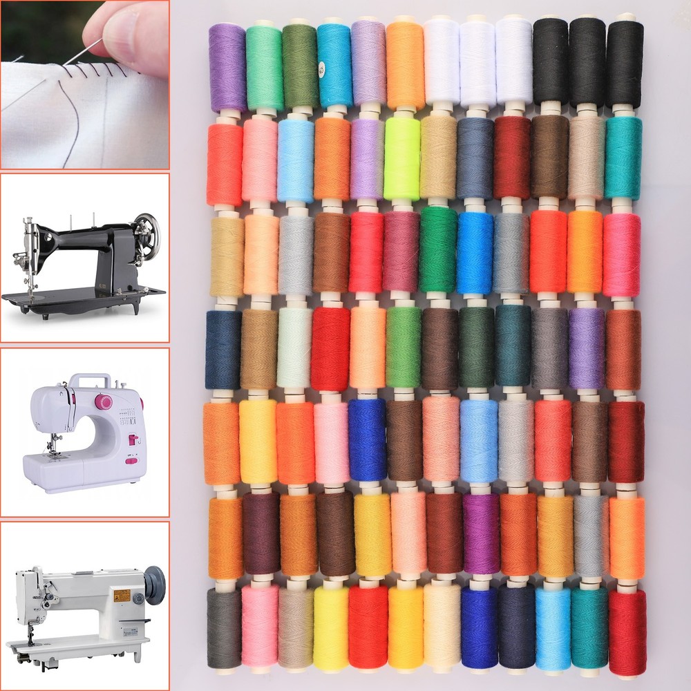 84 PCS Sewing Thread Assortment, 80 Color Thread for Sewing Machine