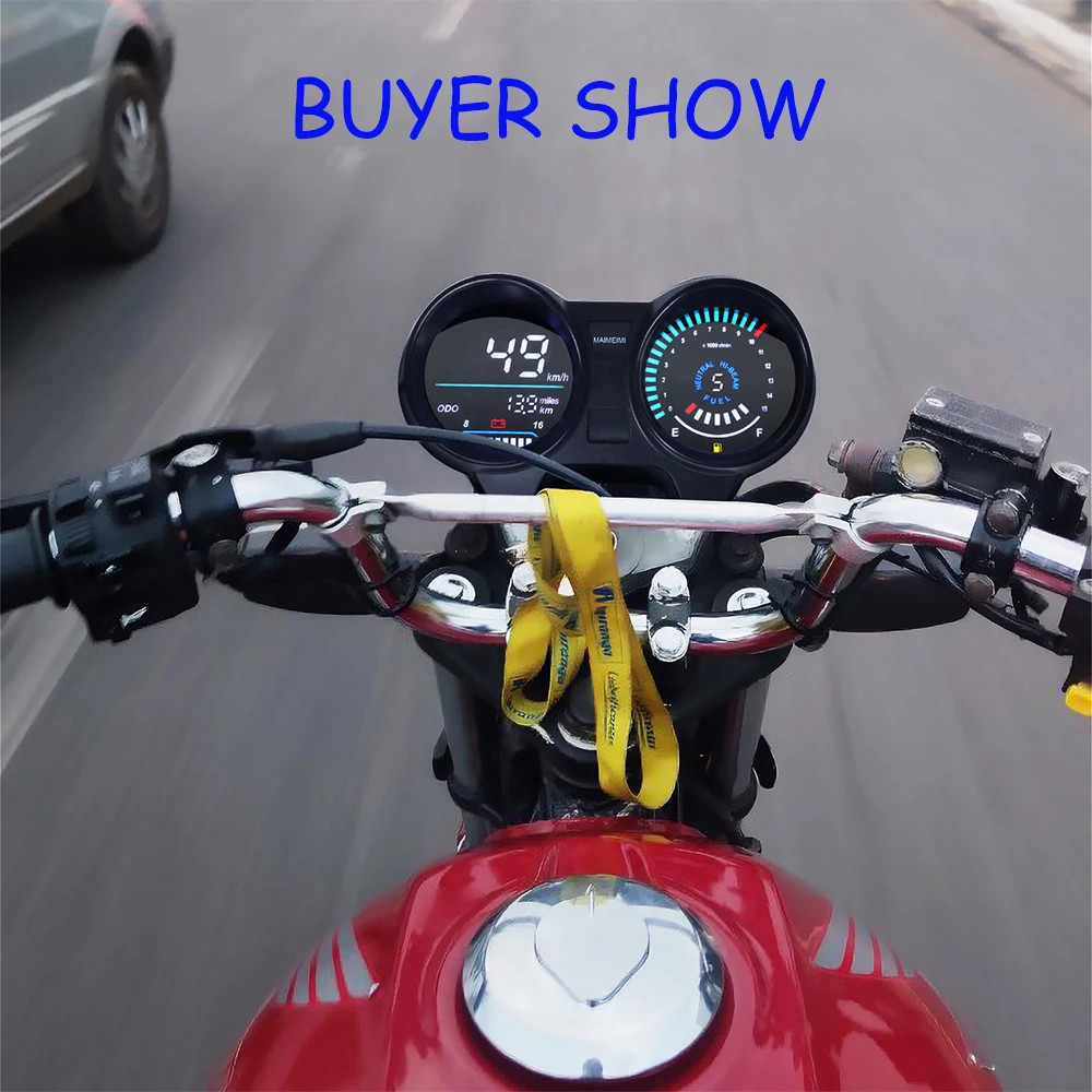 Universal Digital Meter Board For Motorcycle LCD Speedometer TachometerIndicator