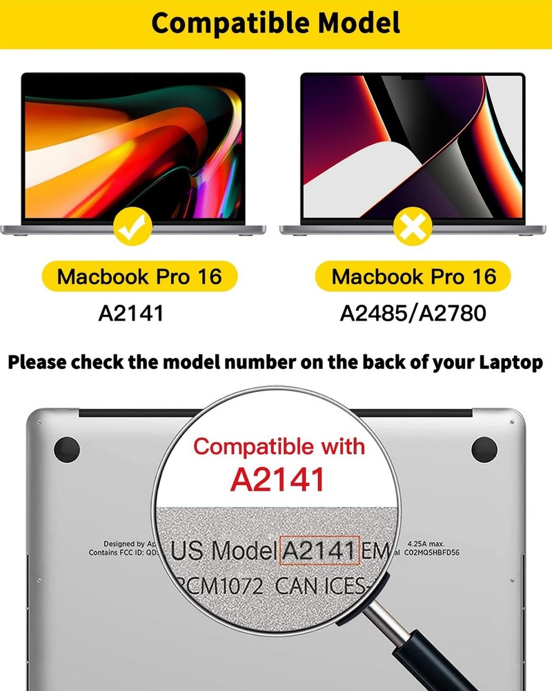 F FORITO 360° Privacy Screen Protector Compatible with MacBook Pro 16 inch