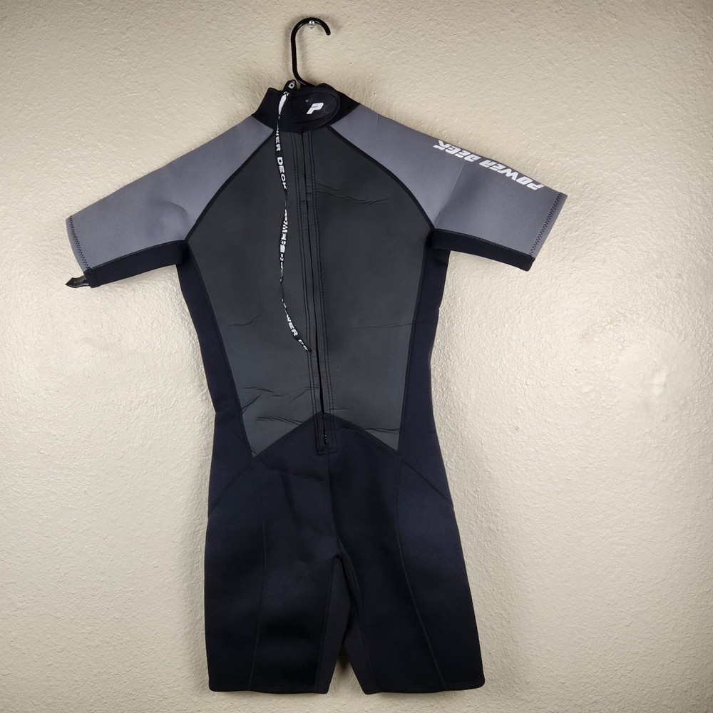 Power Deck Wetsuit Size Large Shorts Back Zip