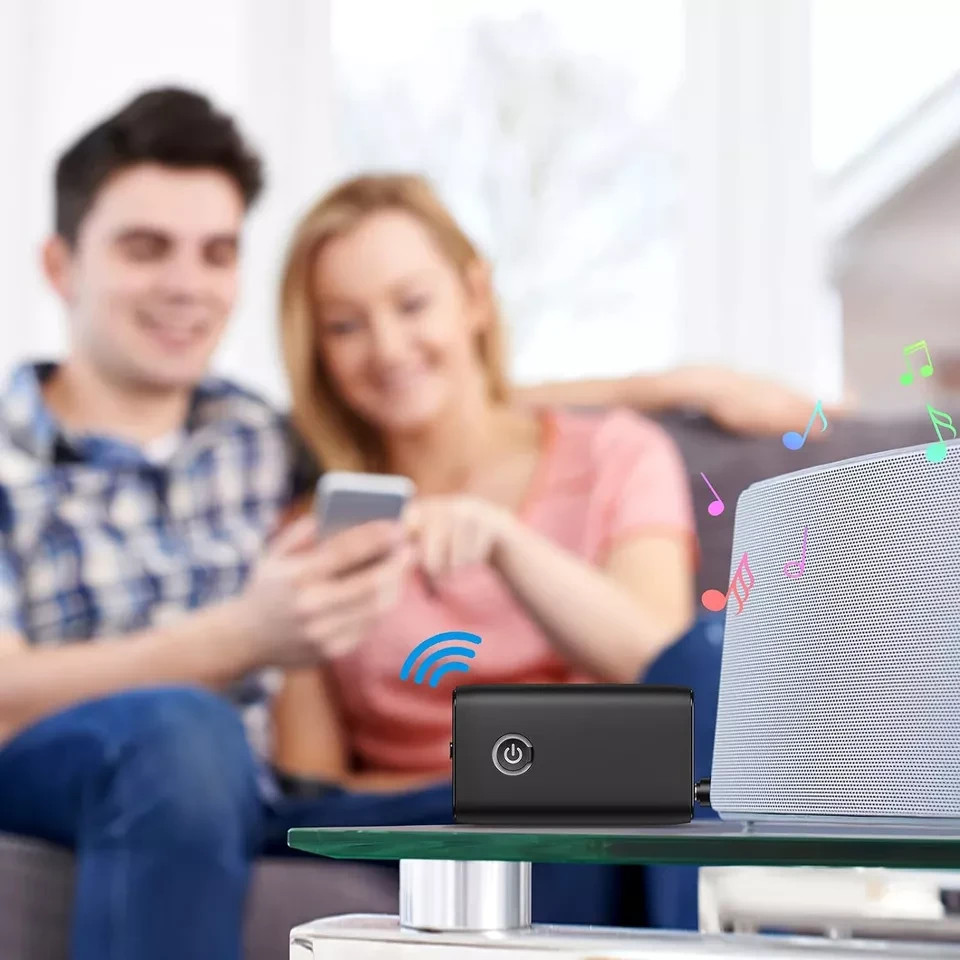 2-in-1 Wireless Bluetooth 5.0 Transmitter Receiver Adapter Audio 3.5mm Jack Aux