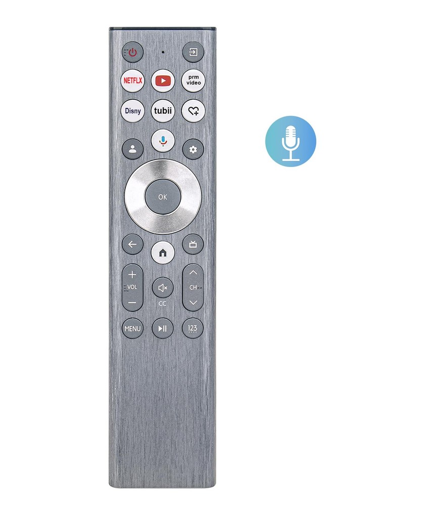 ERF6A80 Replace Voice Remote Control with Backlit fit for middle, Silver