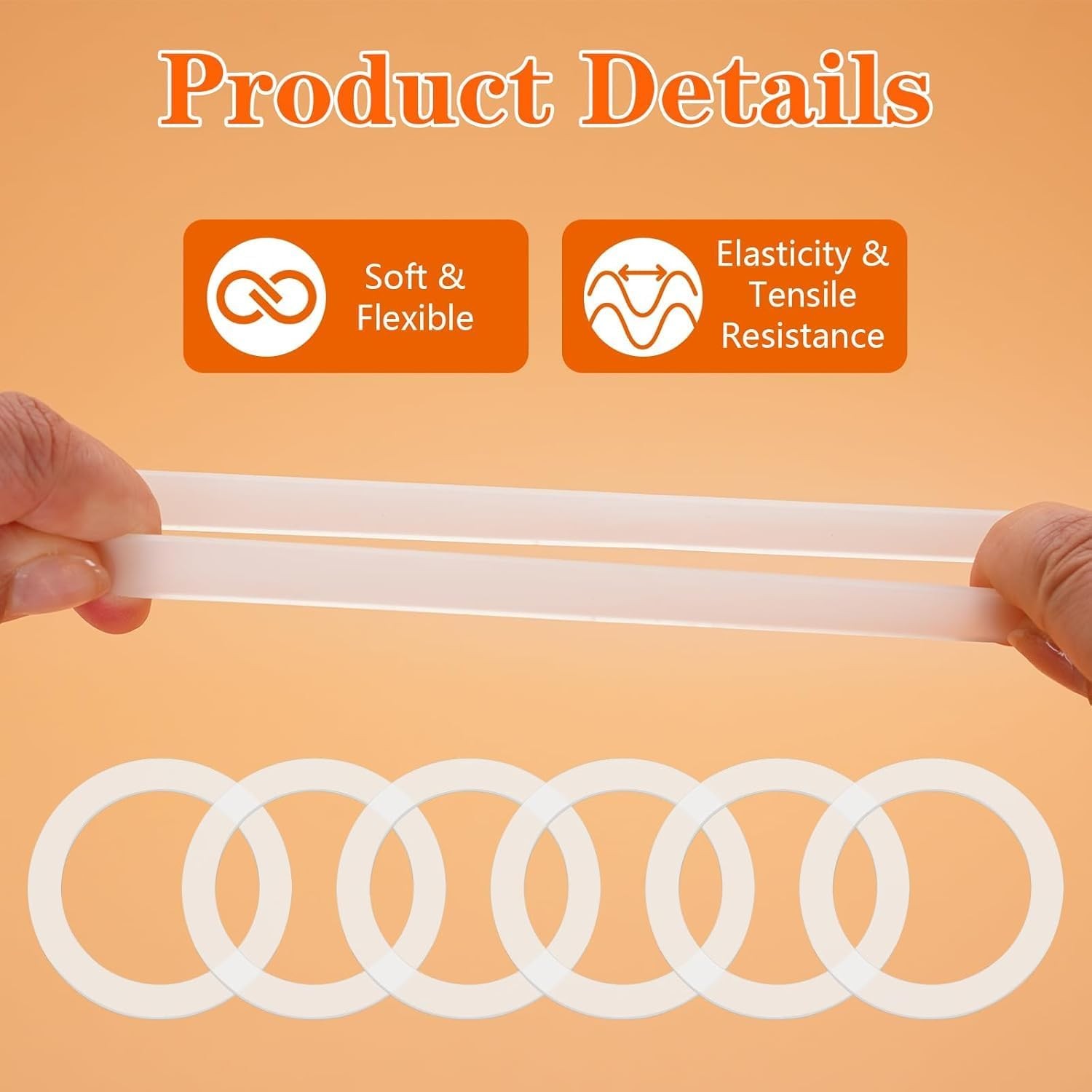 12pcs 3.7 Inches Silicone Jar Gaskets Replacement Silicone Seals Airtight Gasket