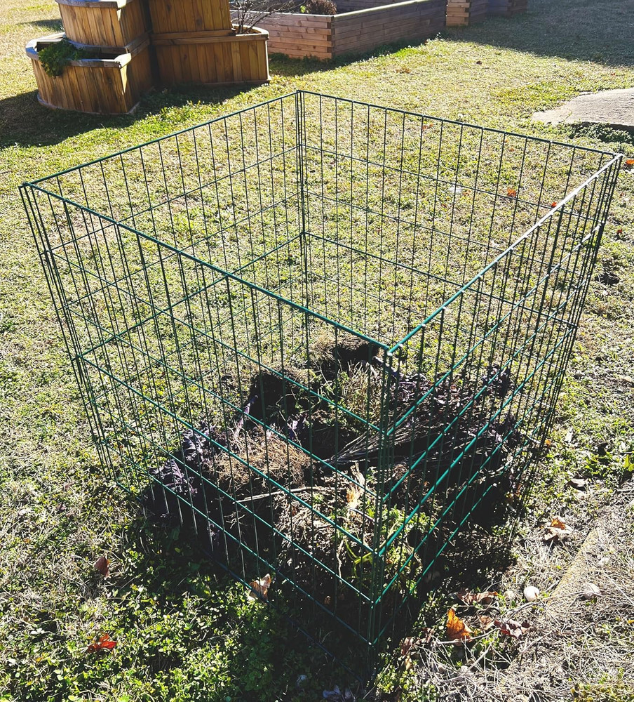 K765 30" Wire Compost Bin with Easy Access Front Door - Quick Assembly