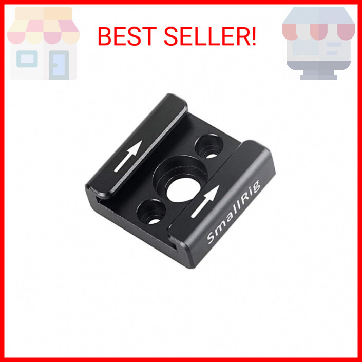 SmallRig Cold Shoe Mount (2pcs Pack) with 1/4"-20 Thread for Camera Cage Flash