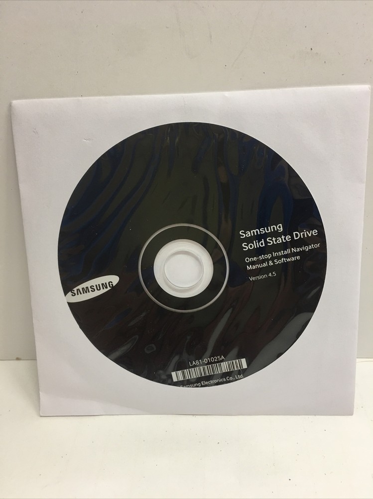 OEM Samsung Solid State Drive Software version 4.5 LA81-01025A SEALED CD DISC