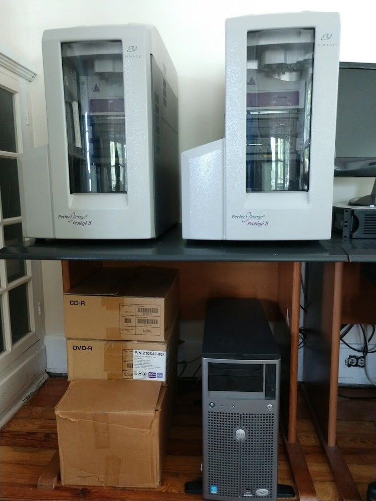 (2) Rimage Protege II, CD&DVD Printer, Auto Replication, Dell Server & Software