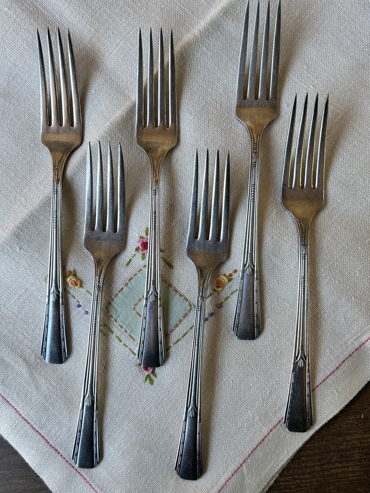 Simon L & George H. Rogers Silverplate Six Place Settings