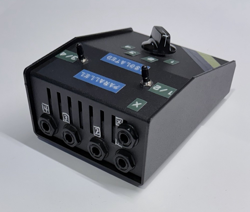 4x1 PARALLEL BLOCK - Guitar Amp Speaker Selector/Combiner - Black, Custom Orders