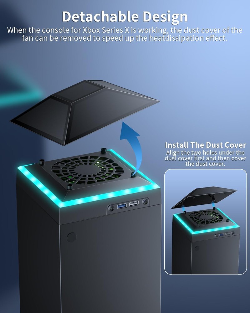 Xbox Series X Console Cooler Stand with Touch Switch