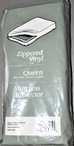 Basic Bedding Zippered Vinyl Mattress Protector - Queen