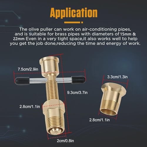 Pipe Olive Remover Puller Tool - Olive Puller Remover Ferrule Puller with