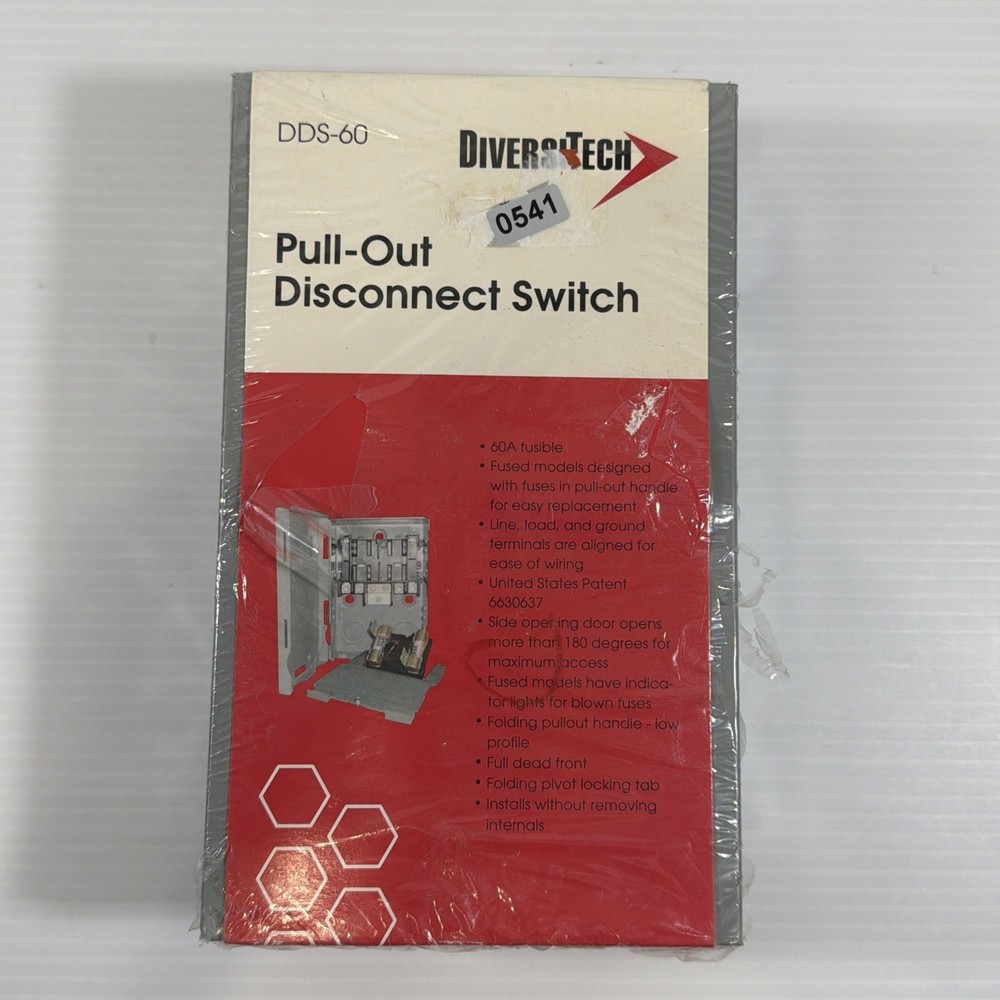 Diversitech DDS-60  Pull-Out Disconnect Switch New Sealed