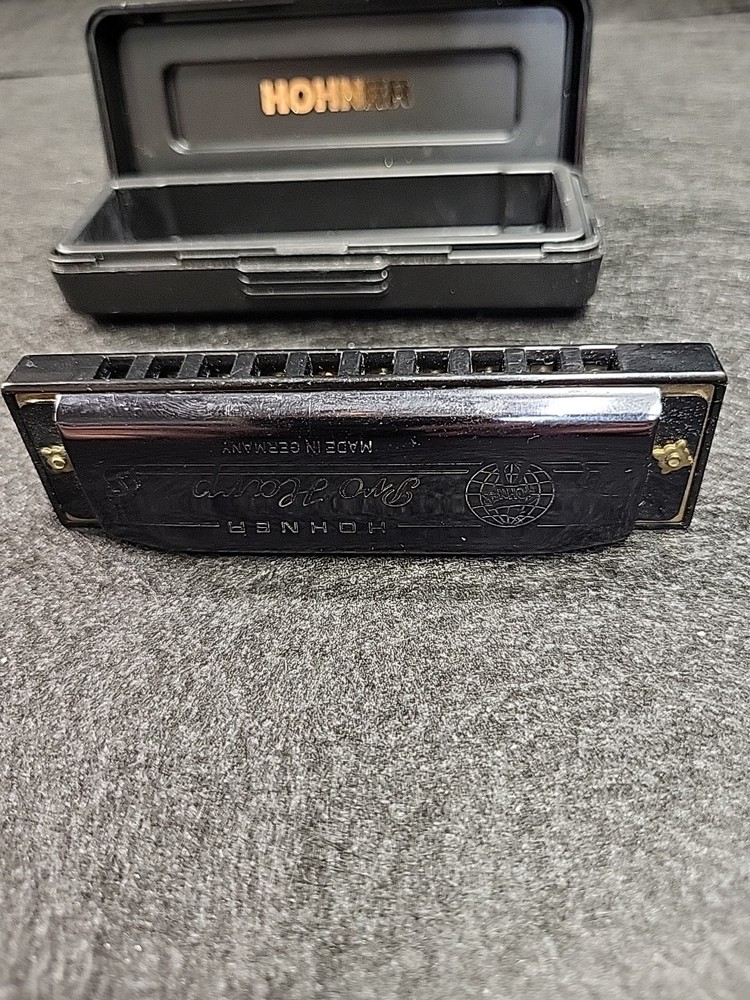 Hohner Pro Harp Harmonica Made In Germany With Plastic Case