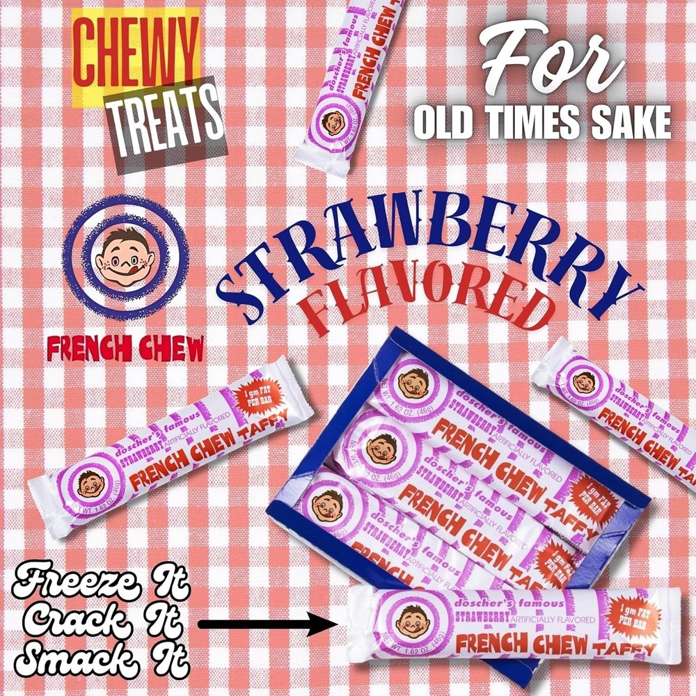 French Chew Strawberry 24ct Box