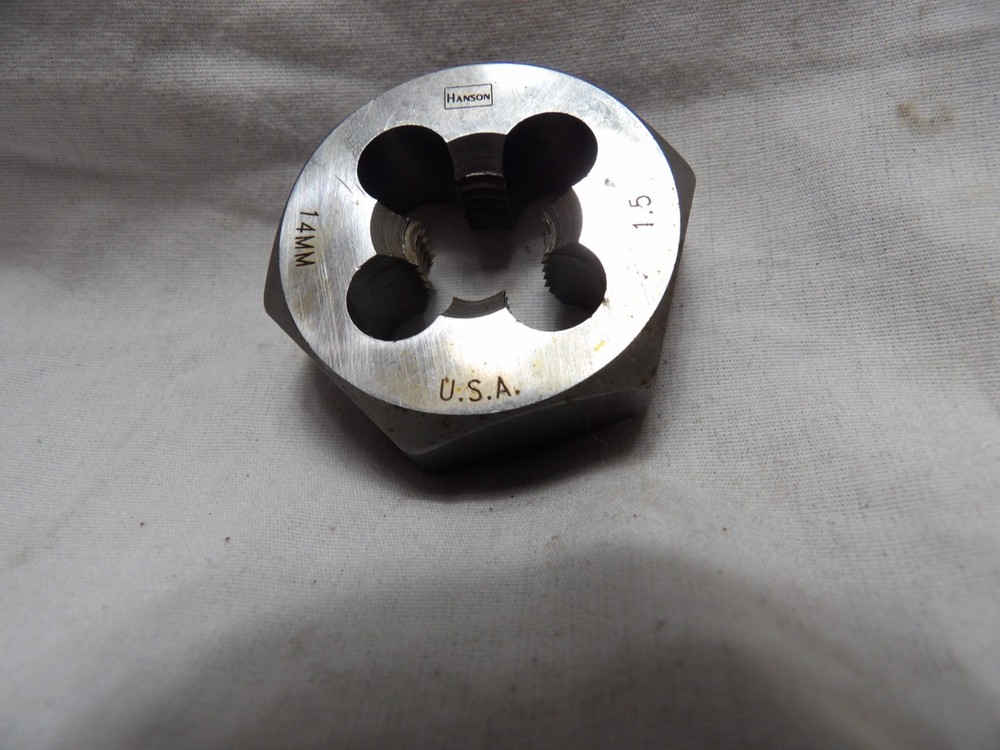 Hanson 14mm - 1.5 Hand Threading Die - USA