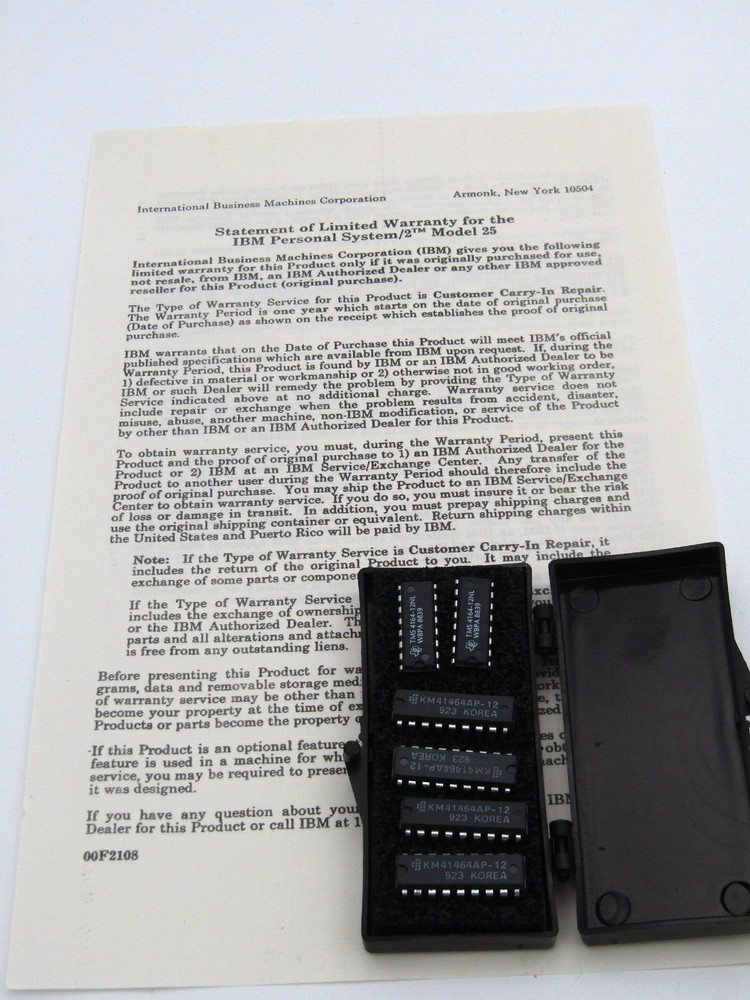 IBM Personal System/2 Model 25 128KB Memory Option