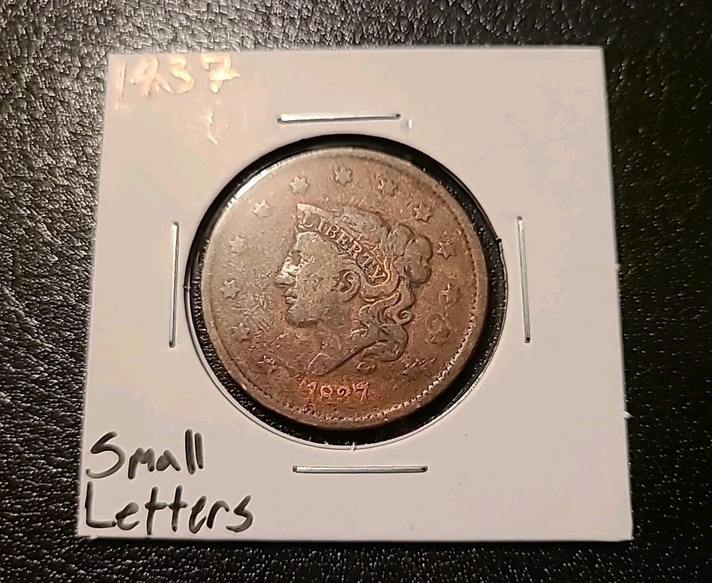 1937 Large Cent Small Letters VG+ Condition