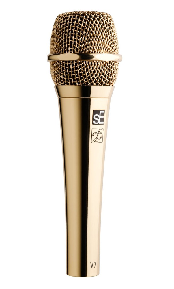 Se Electronics V7 G-25AE Gold 25th Anniversary Dynamic Microphone Handheld Mic