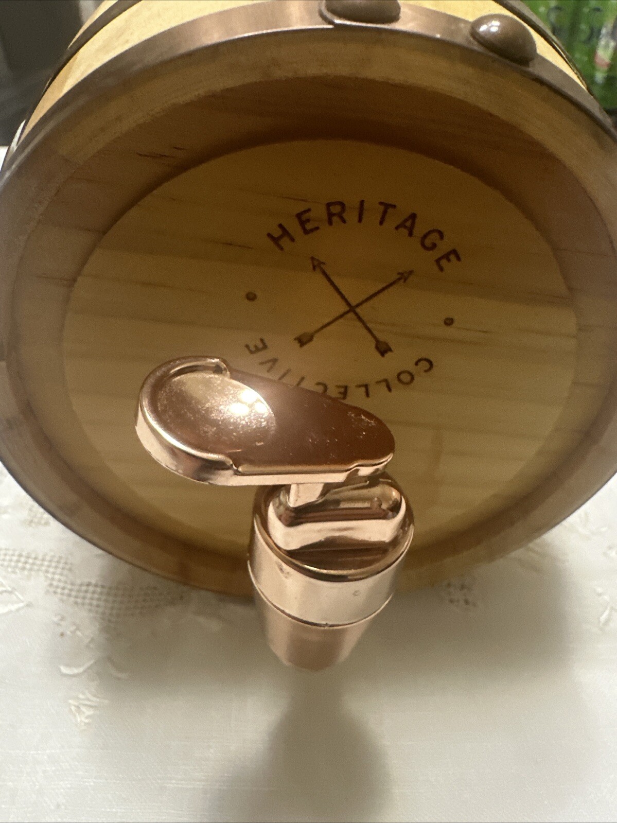 Mini Whiskey Barrel Wooden Replica Heritage Collective Dispensing Mini Keg 27 oz