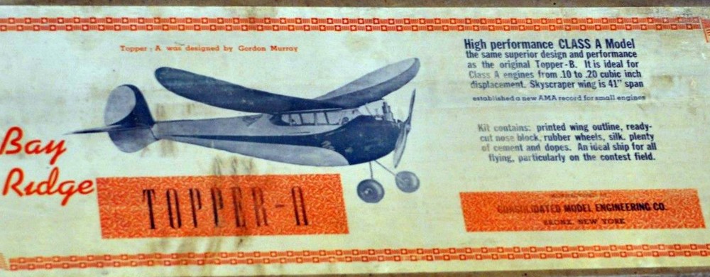 BAY RIDGE TOPPER PLAN + ORIGINAL BUILDING ARTICLE for 44" OT FF Model Airplane