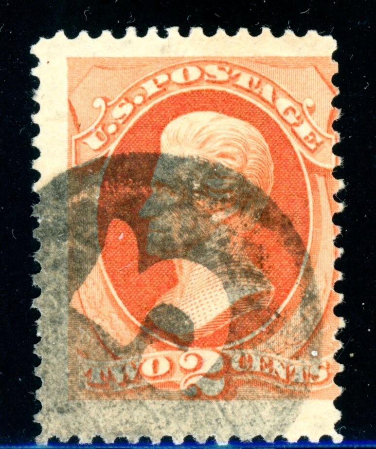 FANCY CANCEL: USA 183 WITH CRISP NEGATIVE "5" IN CIRCLE