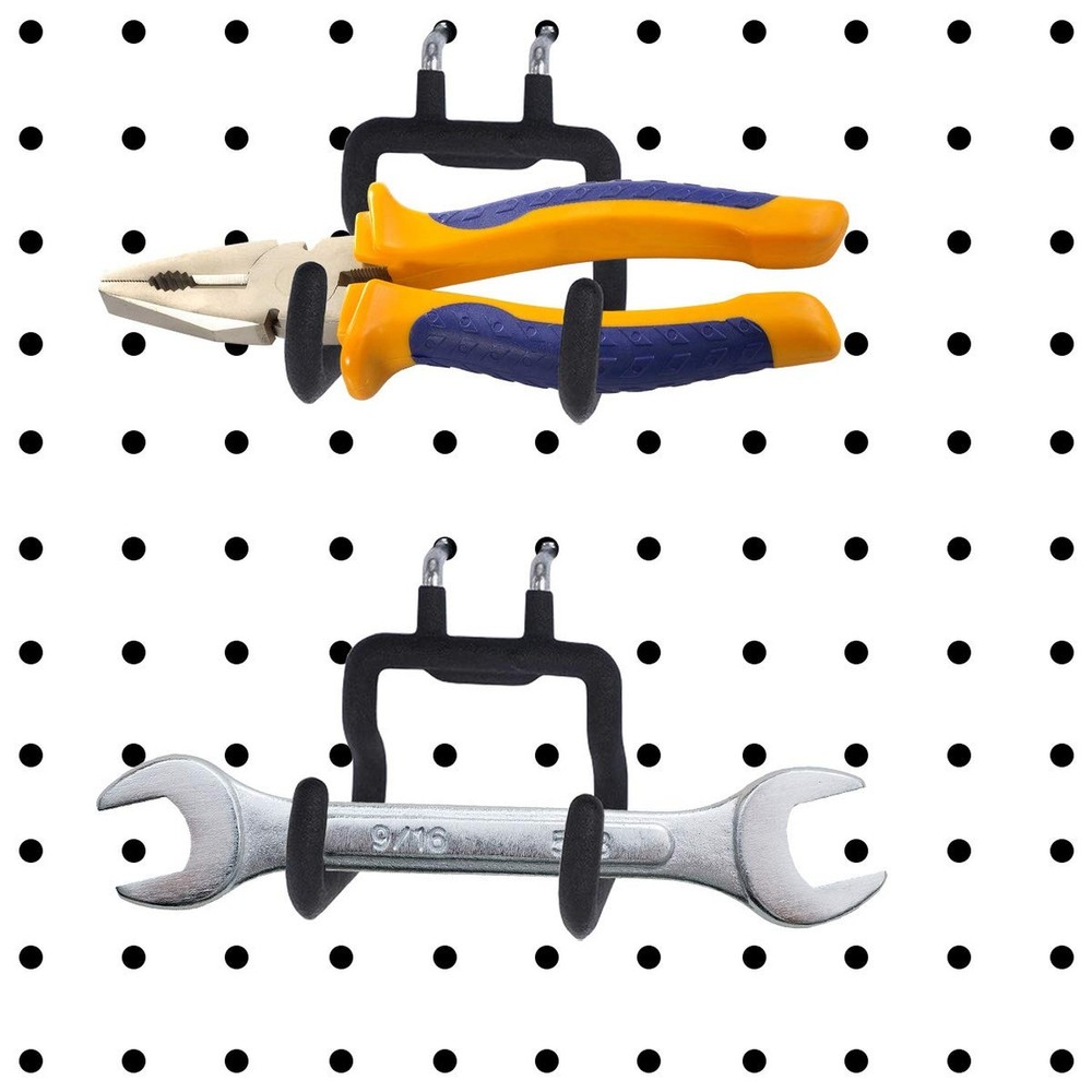 6PCS Pegboard Drill Holder Pegboard Hooks Pegboard Accessories for Tool,Acces...