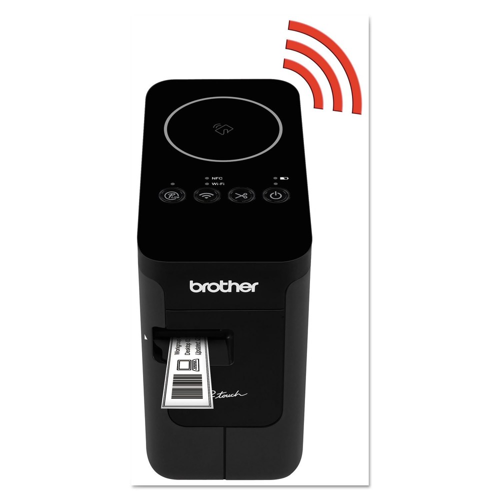 P-Touch, PTP750W, Wireless Label Maker, NFC Connectivity, USB Interface, Mobile