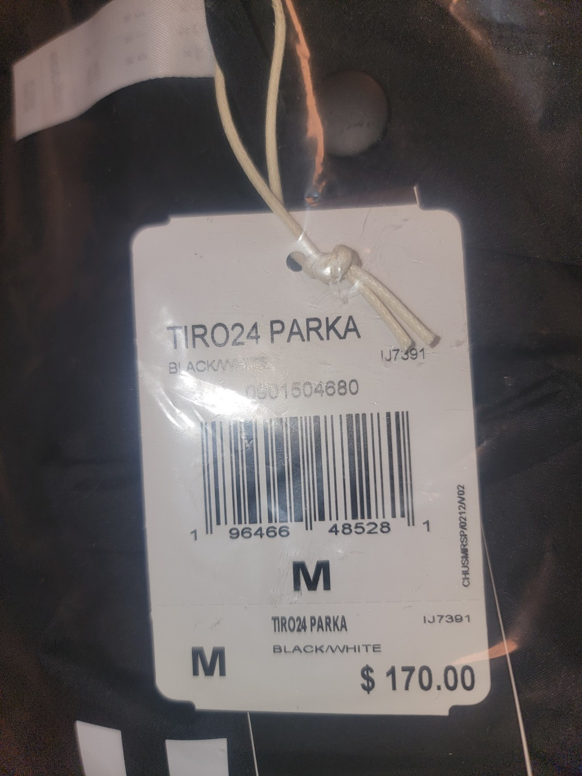 NEW ADIDAS MEN'S TIRO 24 SOCCER WINTER PARKA JACKET~ SIZE MEDIUM #IJ7391