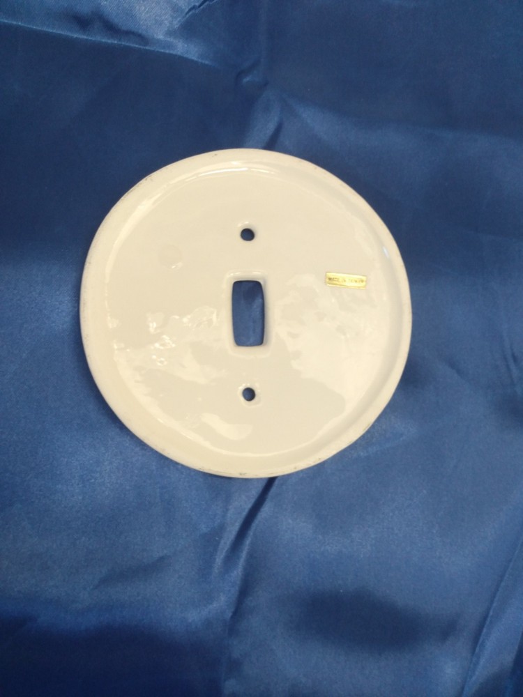 Simple Solutions Hand Painted Ceramic Switch Plate Baseball 4.75" #2