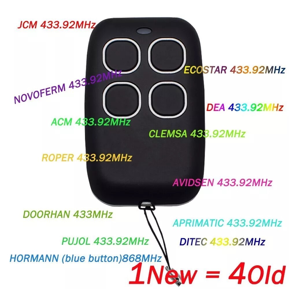 NEW 280-868MHZ Multi-frequency Universal Gate Door Clone Cloning Remote Control