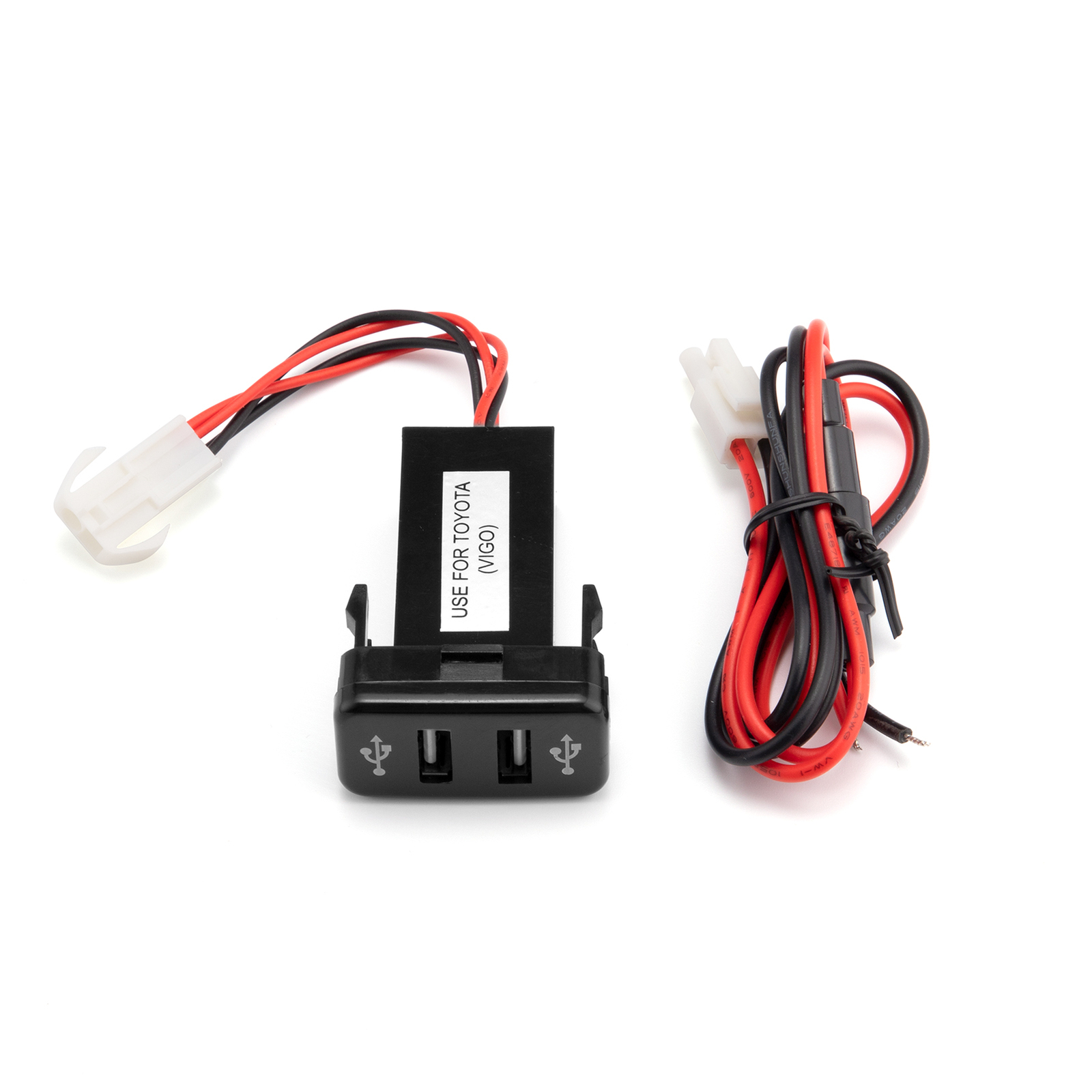 Car Charger Socket Dual 2 USB Port Charging for Toyota FJ Cruiser 2007-2014