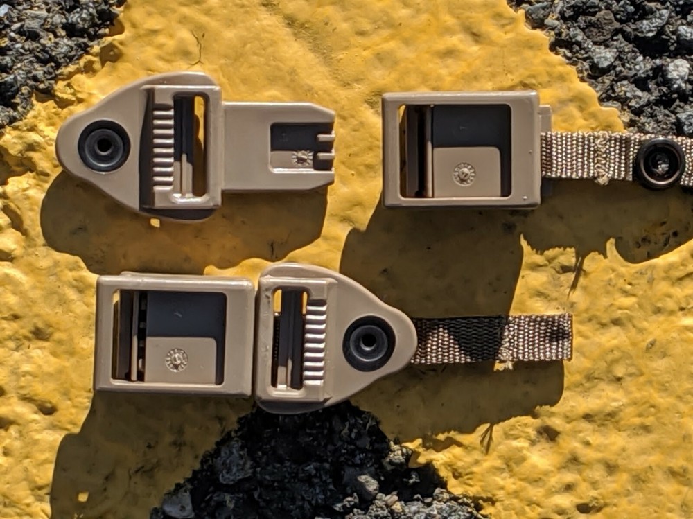 Quick Release QR Buckle Set Replacement 1" Shoulder Strap Connector ILBE Coyote