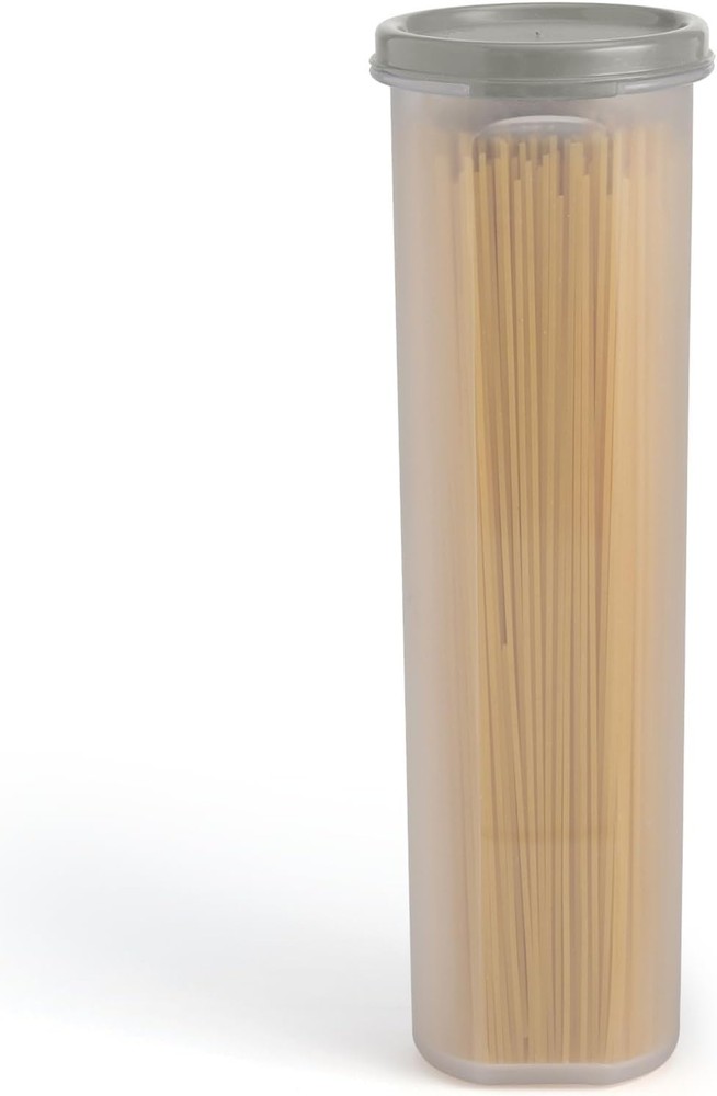 Tall Clear Spaghetti Pasta Container Storage W/ Lid.Multi-Purpose Kitchen Pantry